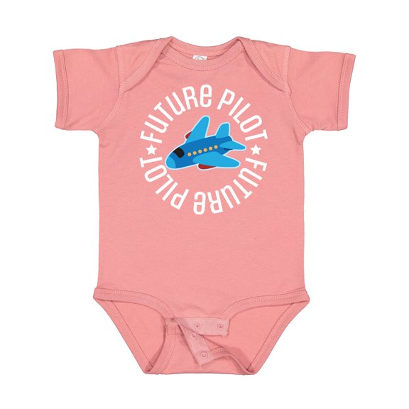 Inktastic Future Pilot Boys Airplane Flying Boys Baby Bodysuit