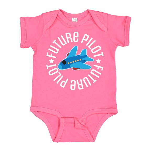 Inktastic Future Pilot Boys Airplane Flying Boys Baby Bodysuit