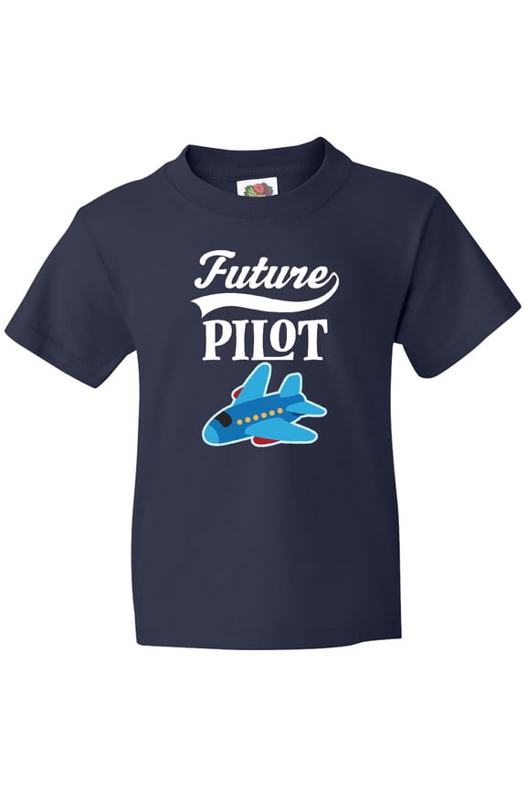 Future Pilot Childs Airplane Flying Youth T-Shirt