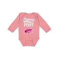 thumbnail image 1 of Inktastic Future Pilot Girls Airplane Career Girls Long Sleeve Baby Bodysuit, 1 of 5