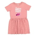 thumbnail image 1 of Inktastic Future Pilot Girls Airplane Career Girls Toddler Dress, 1 of 5