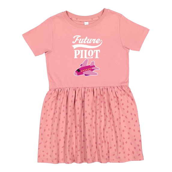 Inktastic Future Pilot Girls Airplane Career Girls Toddler Dress
