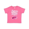 thumbnail image 1 of Inktastic Future Pilot Girls Airplane Career Girls Toddler T-Shirt, 1 of 5