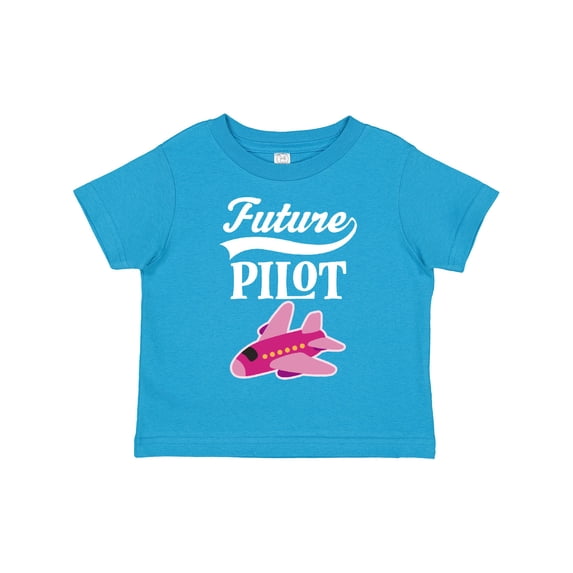 Inktastic Future Pilot Girls Airplane Career Girls Toddler T-Shirt