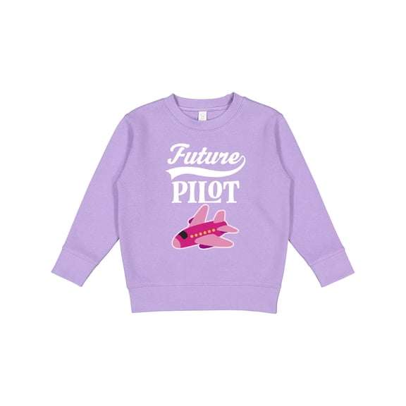 Inktastic Future Pilot Girls Airplane Career Toddler Sweatshirt
