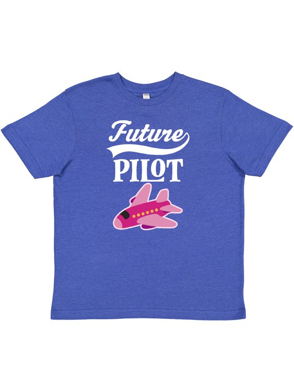 Future Pilot Girls Airplane Career Youth T-Shirt