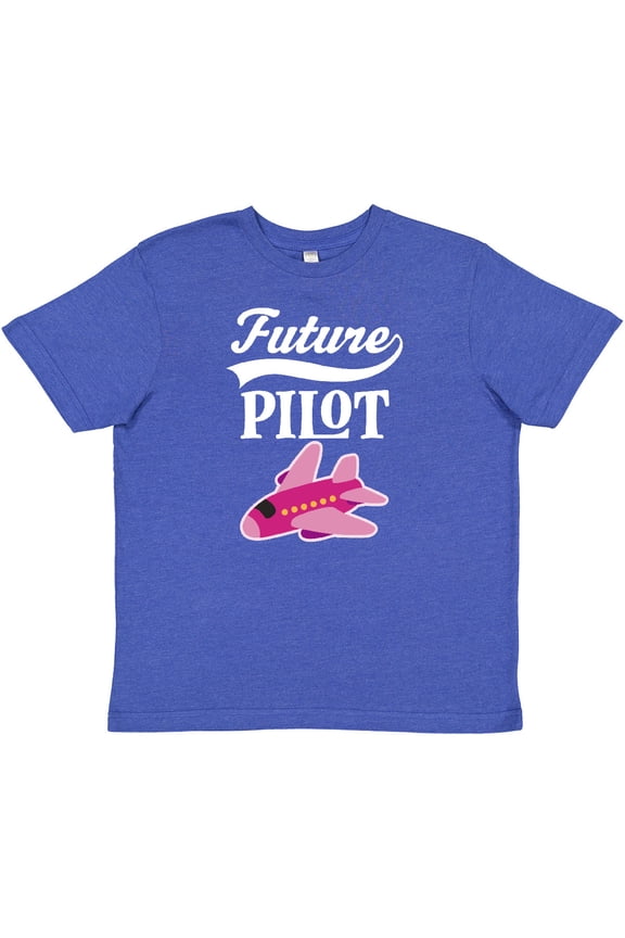 Future Pilot Girls Airplane Career Youth T-Shirt