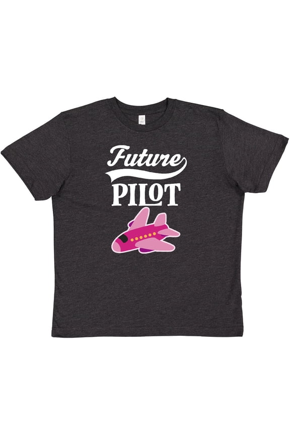 Future Pilot Girls Airplane Career Youth T-Shirt