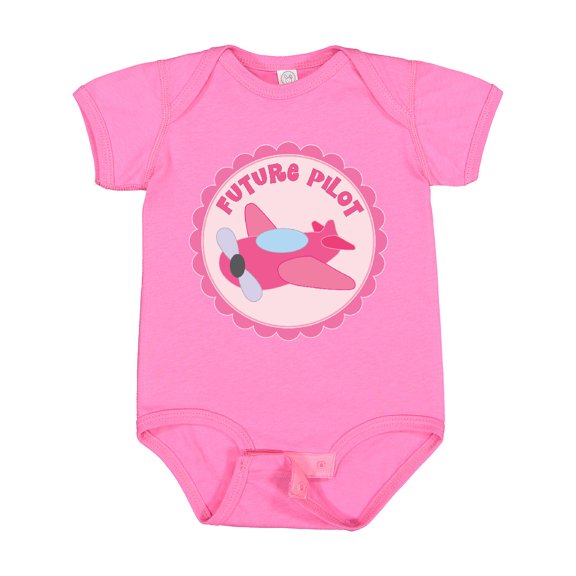 Inktastic Future Pilot Girls Occupation Girls Baby Bodysuit