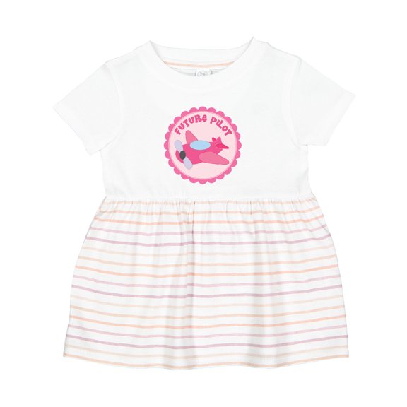 Inktastic Future Pilot Girls Occupation Girls Baby Dress