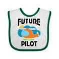 thumbnail image 1 of Inktastic Future Pilot Helicopter Boys or Girls Baby Bib, 1 of 4