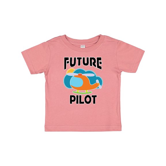 Inktastic Future Pilot Helicopter Boys or Girls Baby T-Shirt