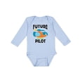thumbnail image 1 of Inktastic Future Pilot Helicopter Boys or Girls Long Sleeve Baby Bodysuit, 1 of 5
