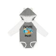thumbnail image 1 of Inktastic Future Pilot Helicopter Boys or Girls Long Sleeve Baby Bodysuit, 1 of 5