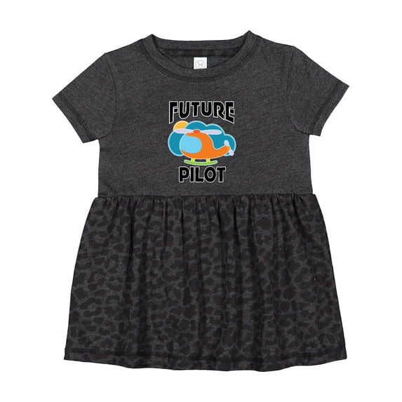 Inktastic Future Pilot Helicopter Girls Baby Dress