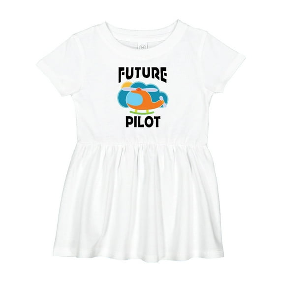 Inktastic Future Pilot Helicopter Girls Baby Dress
