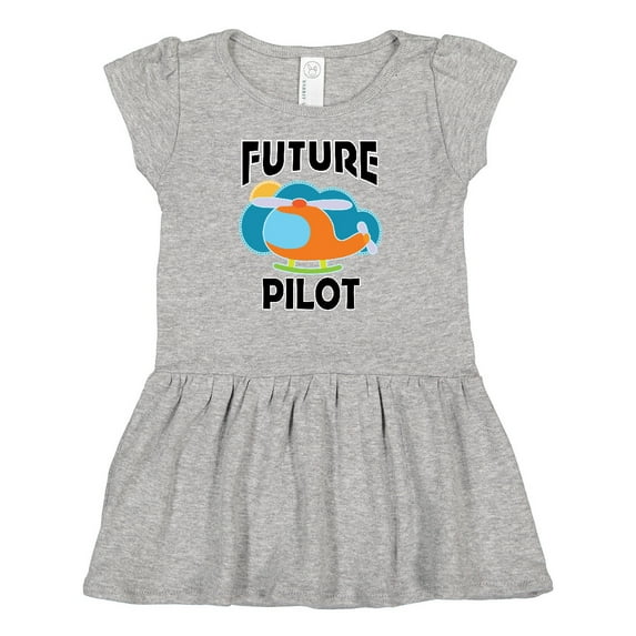 Inktastic Future Pilot Helicopter Girls Baby Dress