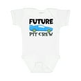thumbnail image 1 of Inktastic Future Pit Crew Blue Race Car Boys or Girls Baby Bodysuit, 1 of 5