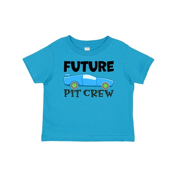 Inktastic Future Pit Crew Blue Race Car Boys or Girls Baby T-Shirt