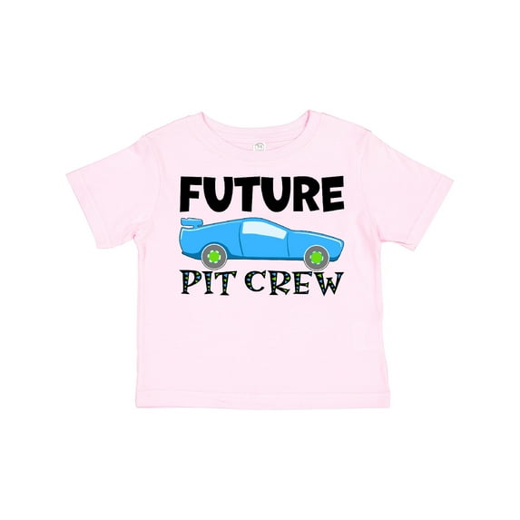 Inktastic Future Pit Crew Blue Race Car Boys or Girls Toddler T-Shirt