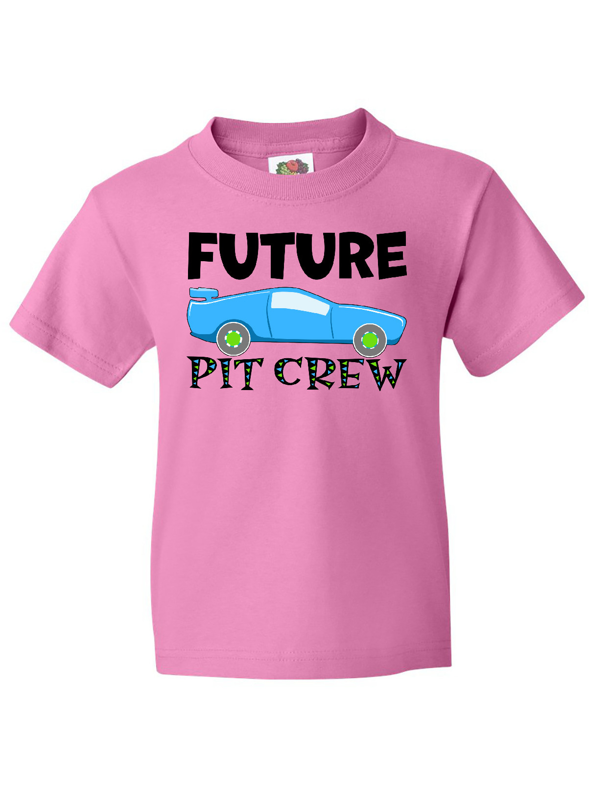 Inktastic Future Pit Crew Blue Race Car Youth T-Shirt - image 1 of 4