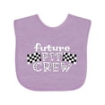 thumbnail image 1 of Inktastic Future Pit Crew Racing Flags Boys or Girls Baby Bib, 1 of 4