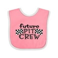 thumbnail image 1 of Inktastic Future Pit Crew Racing Flags Boys or Girls Baby Bib, 1 of 4