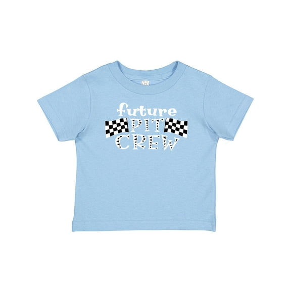 Inktastic Future Pit Crew Racing Flags Boys or Girls Baby T-Shirt
