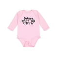 thumbnail image 1 of Inktastic Future Pit Crew Racing Flags Boys or Girls Long Sleeve Baby Bodysuit, 1 of 5