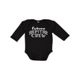 thumbnail image 1 of Inktastic Future Pit Crew Racing Flags Boys or Girls Long Sleeve Baby Bodysuit, 1 of 5