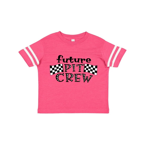Inktastic Future Pit Crew Racing Flags Boys or Girls Toddler T-Shirt