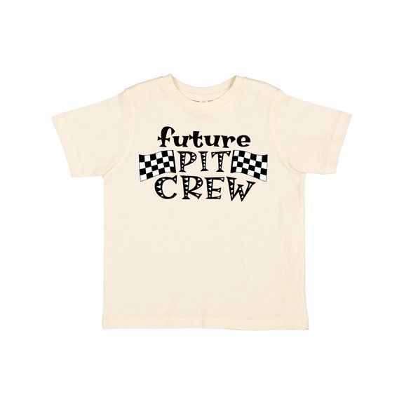Inktastic Future Pit Crew Racing Flags Boys or Girls Toddler T-Shirt