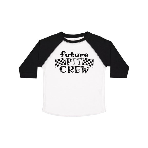 Inktastic Future Pit Crew Racing Flags Boys or Girls Toddler T-Shirt
