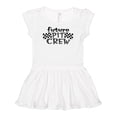 thumbnail image 1 of Inktastic Future Pit Crew Racing Flags Girls Baby Dress, 1 of 5