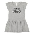 thumbnail image 1 of Inktastic Future Pit Crew Racing Flags Girls Toddler Dress, 1 of 5