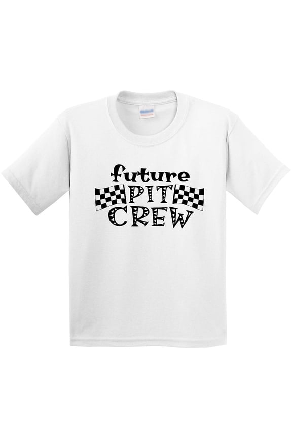 Future Pit Crew Racing Flags Youth T-Shirt