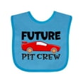 thumbnail image 1 of Inktastic Future Pit Crew Red Race Car Boys or Girls Baby Bib, 1 of 4