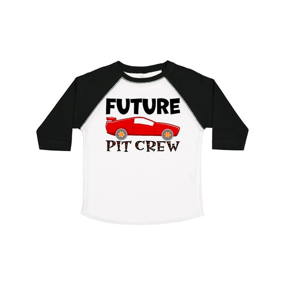 Inktastic Future Pit Crew Red Race Car Boys or Girls Toddler T-Shirt