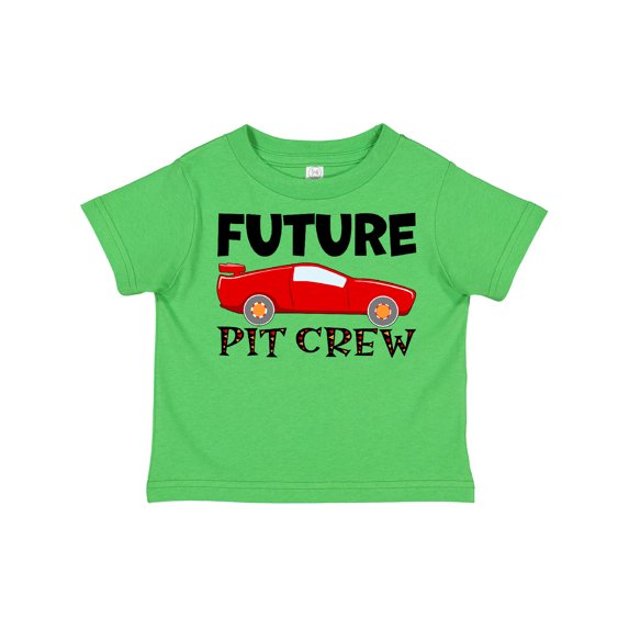 Inktastic Future Pit Crew Red Race Car Boys or Girls Toddler T-Shirt