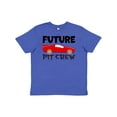 thumbnail image 1 of Inktastic Future Pit Crew Red Race Car Youth T-Shirt, 1 of 5