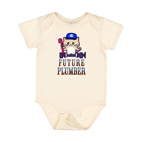 Inktastic Future Plumber Baby Boy Boys Baby Bodysuit
