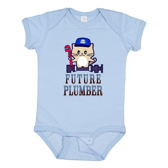 Inktastic Future Plumber Baby Boy Boys Baby Bodysuit