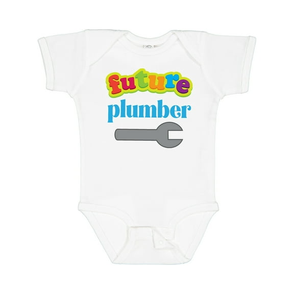 Inktastic Future Plumber Boys Baby Bodysuit