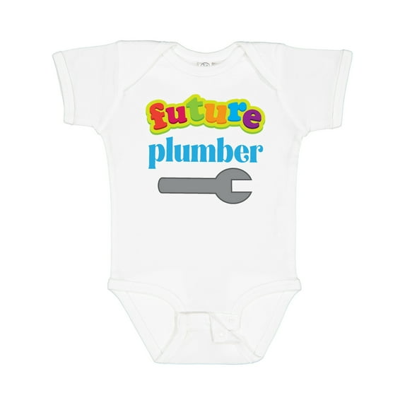 Inktastic Future Plumber Boys Baby Bodysuit