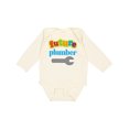 thumbnail image 1 of Inktastic Future Plumber Boys Long Sleeve Baby Bodysuit, 1 of 5