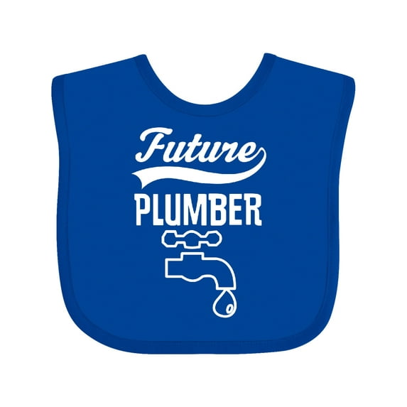 Inktastic Future Plumber Childs Plumbing Boys or Girls Baby Bib