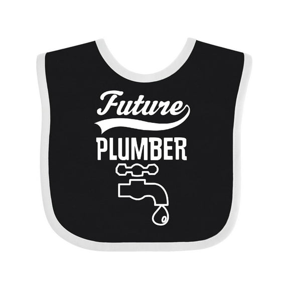Inktastic Future Plumber Childs Plumbing Boys or Girls Baby Bib