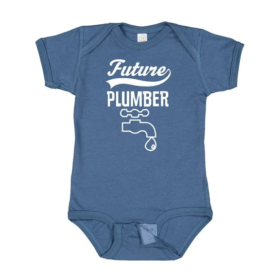 Inktastic Future Plumber Childs Plumbing Boys or Girls Baby Bodysuit
