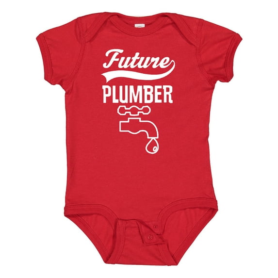 Inktastic Future Plumber Childs Plumbing Boys or Girls Baby Bodysuit