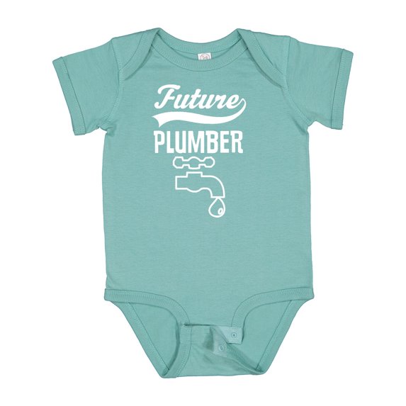 Inktastic Future Plumber Childs Plumbing Boys or Girls Baby Bodysuit